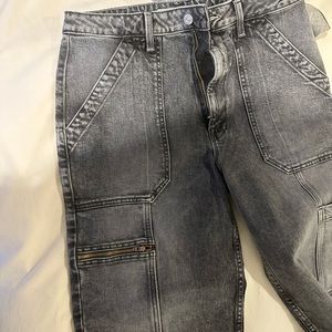 Mother cargo grey jeans